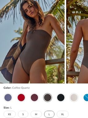 Free People Toast Signature One-Piece Swimsuit in Coffee Quartz